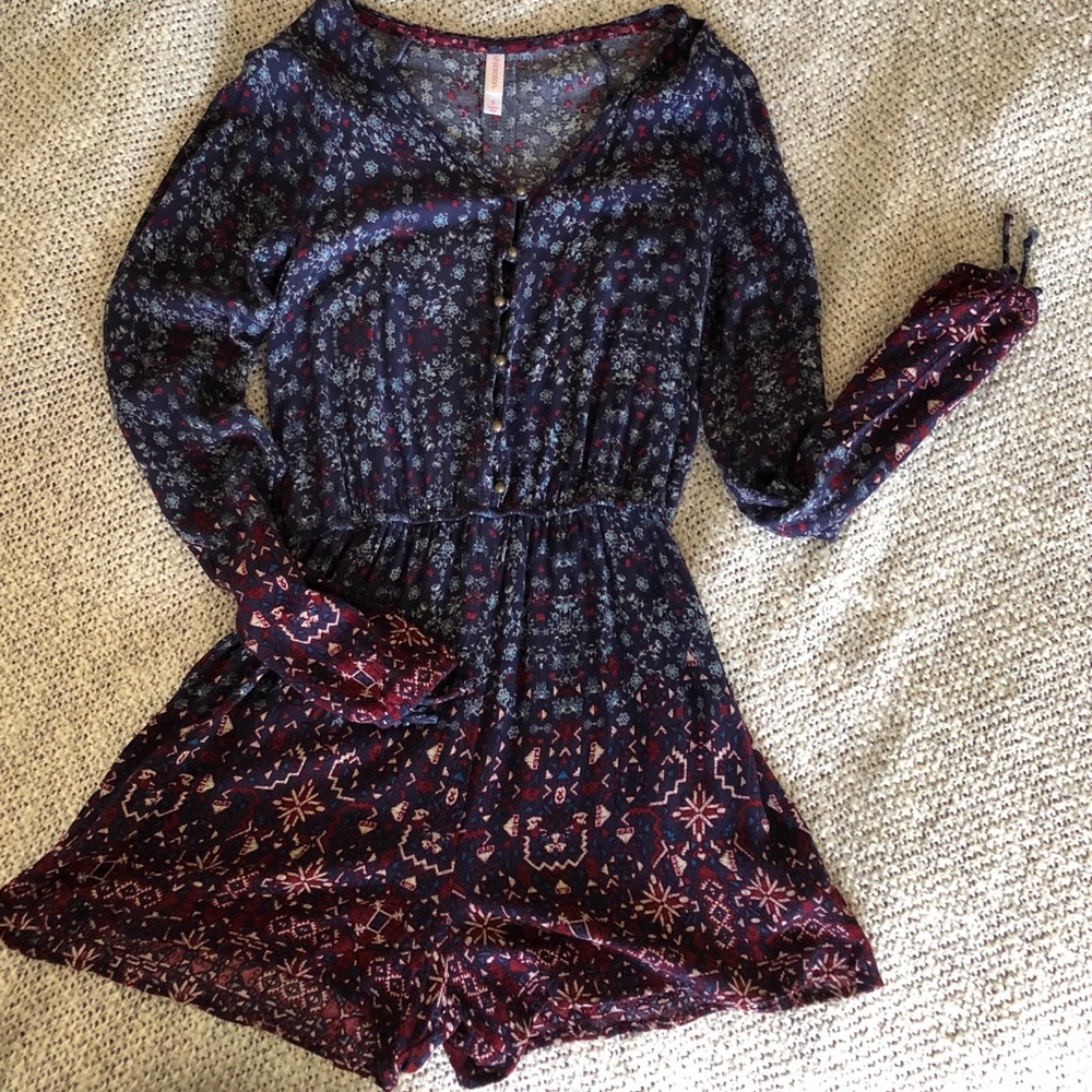 Long sleeved romper